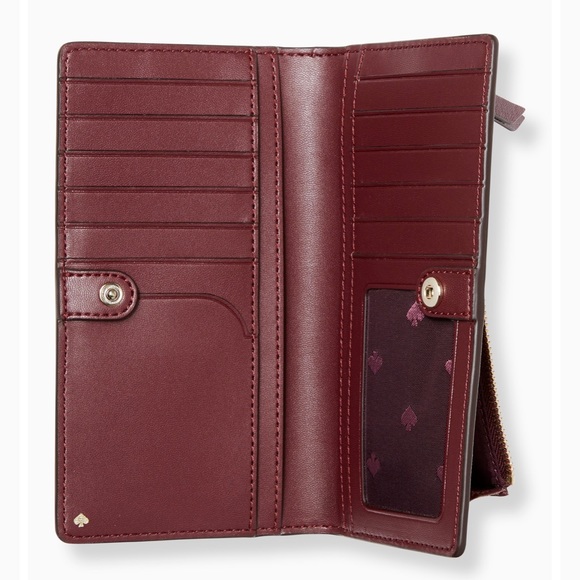 NWT 🔥 Kate spade large slimbifoldwalletCameronwildflower - Picture 2 of 12